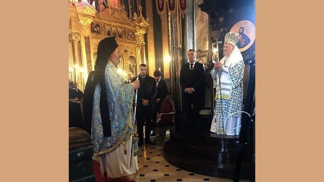 Вселенският патриарх Вартоломей отслужи литургия в Желязната църква в Истанбул по случай патронния й празник